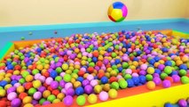 Aprender colores números formas 3D Educational Playground Slide Balls Collection For Kids