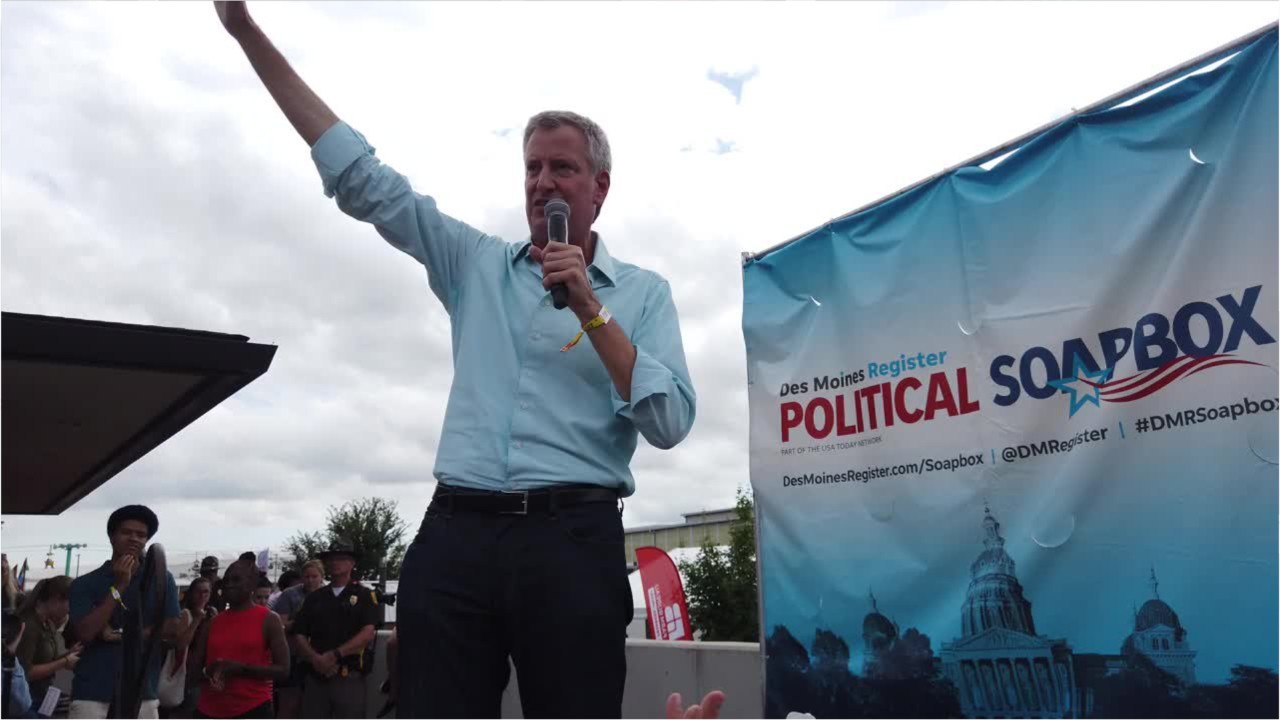 De Blasio Takes Swing At Biden