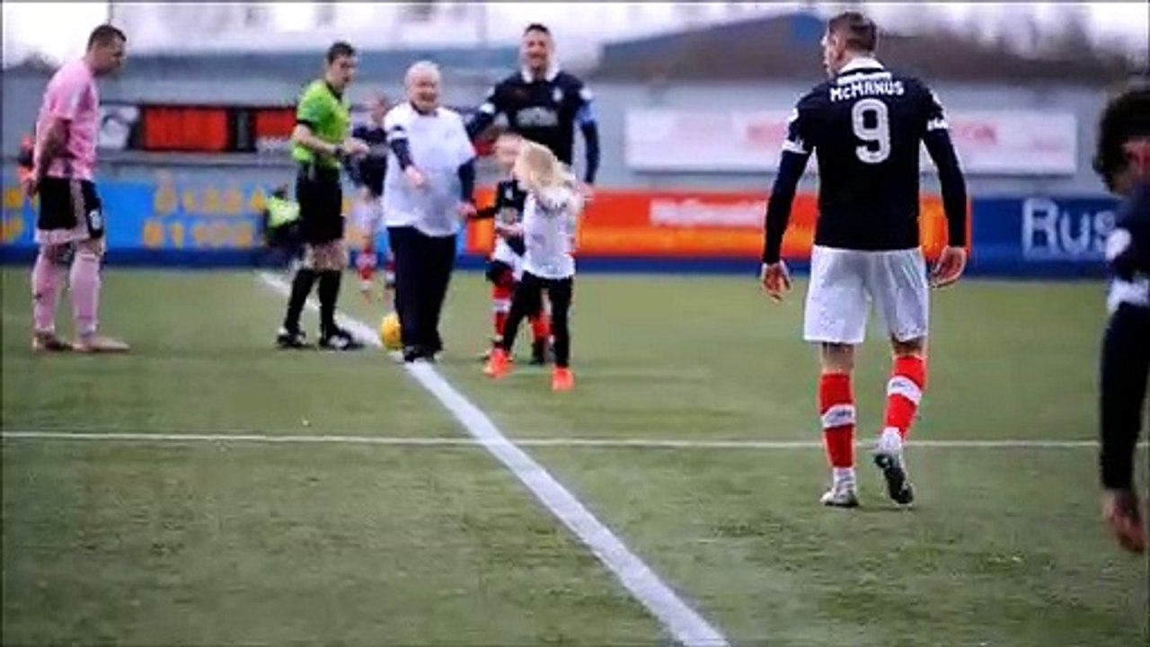 Jean Sneddon celebrated her 84th birthday as a Falkirk Football Club mascot on Saturday