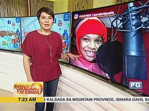 Awra Briguela, certified singer na