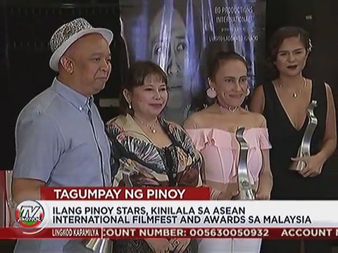 Ilang Pinoy stars, kinilala sa ASEAN International Filmfest and Awards sa Malaysia