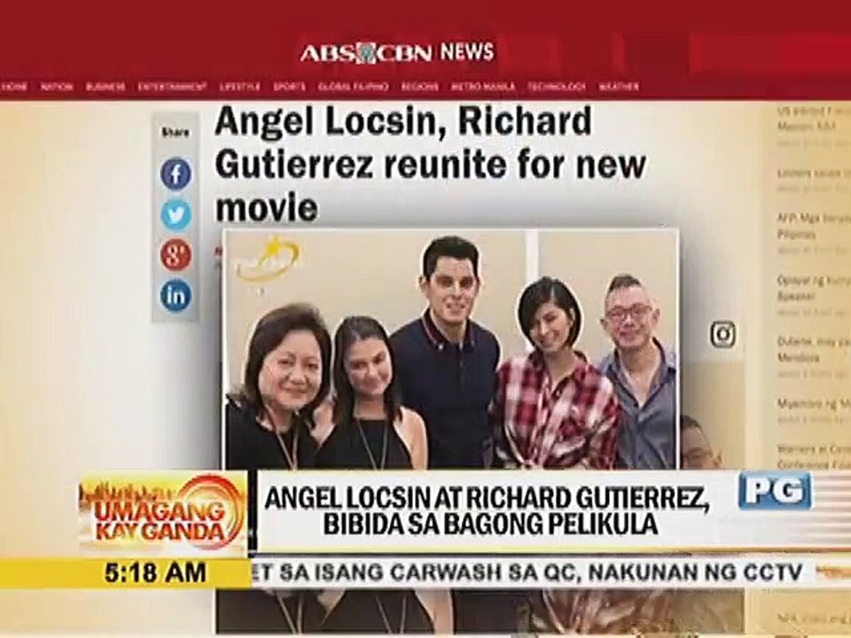 Angel Locsin at Richard Gutierrez, bibida sa bagong pelikula