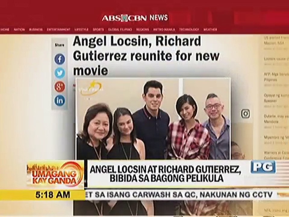 Angel Locsin at Richard Gutierrez, bibida sa bagong pelikula