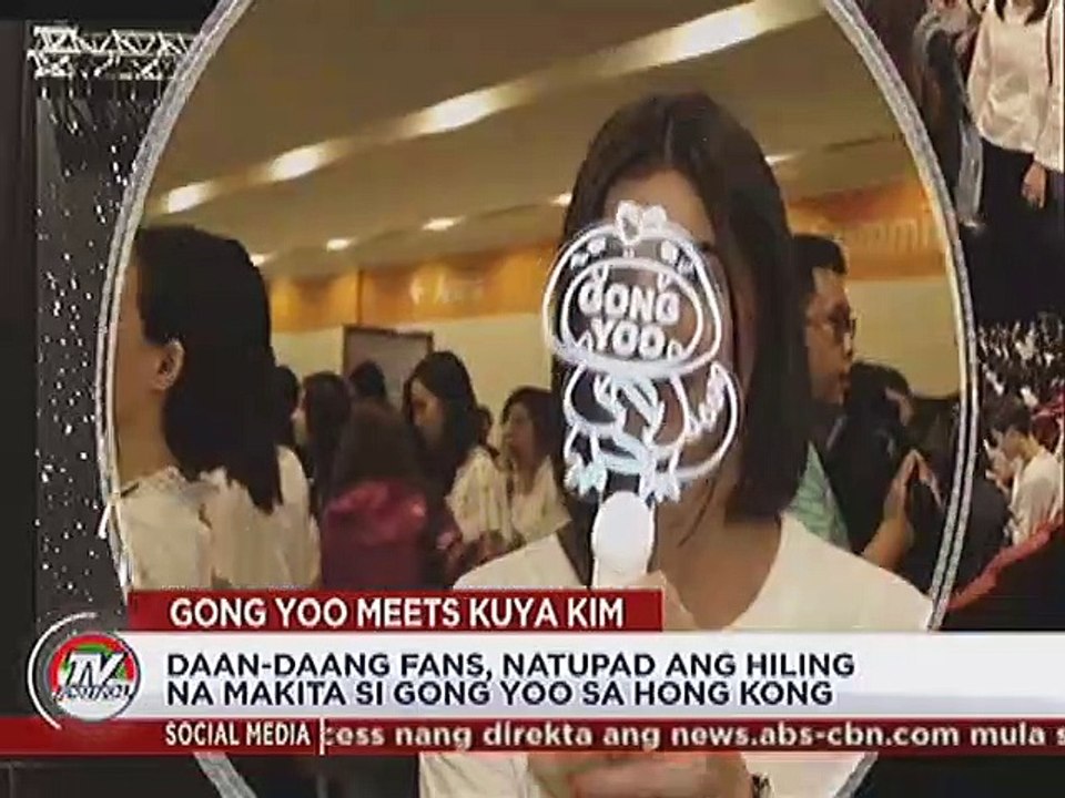 Daan-daang fans, natupad ang hiling na makita si Gong Yoo sa Hong Kong