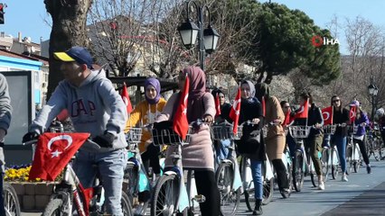 İdlib şehitleri için bisiklet turu