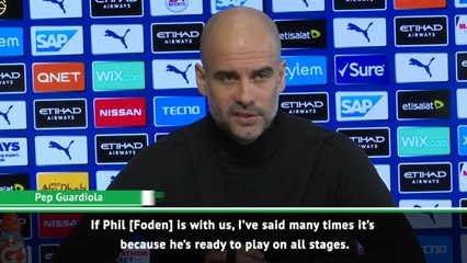 Foden is ready for anything -  Guardiola