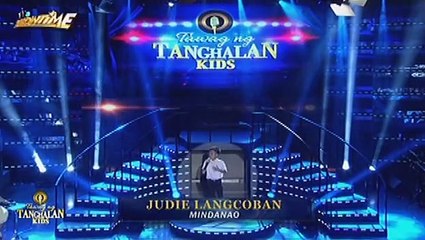 TNT KIDS: Mindanao resbaker Judie Langcoban sings Ikaw Ang Sagot