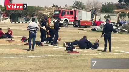 تدريبات خاصة لقوات الدفاع المدنى للتعامل مع الحوادث والحرائق