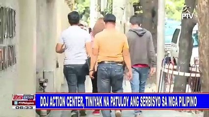 DOJ Action Center, tiniyak na patuloy ang serbisyo sa mga Pilipino