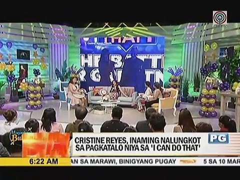 Cristine Reyes, inaming nalungkot sa pagkatalo niya sa “I Can Do That”