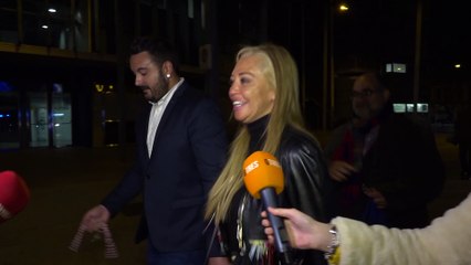 Bel´´en Esteban a la salida del concierto de Isabel Pantoja