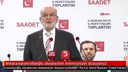Ankara karamollaoğlu ateşkesten memnuniyet duyuyoruz