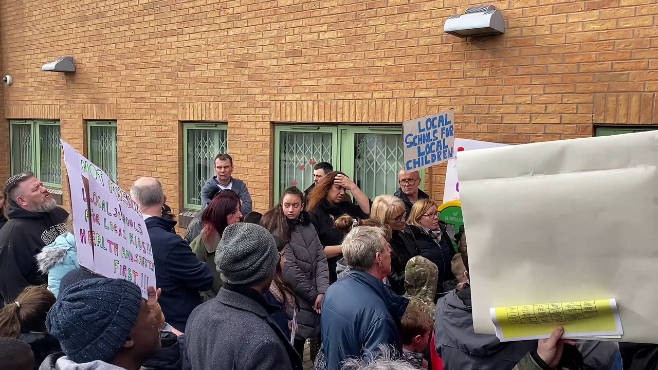Parents protest in Middleton over Leeds school admissions row