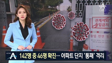 “142명 중 46명 확진”…아파트 첫 ‘코호트 격리’