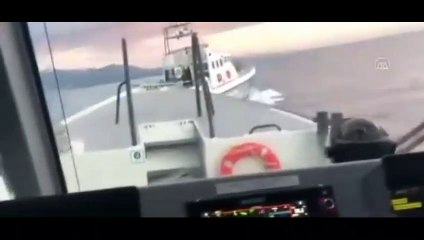 Türk Sahil Güvenliği kovaladı, yunanlılar kaçtı