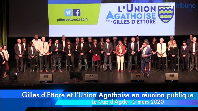 AGDE POLITIQUE - Gilles d'Ettore et l'Union agathoise en réunion publique partie 2 les projets en coeur de ville