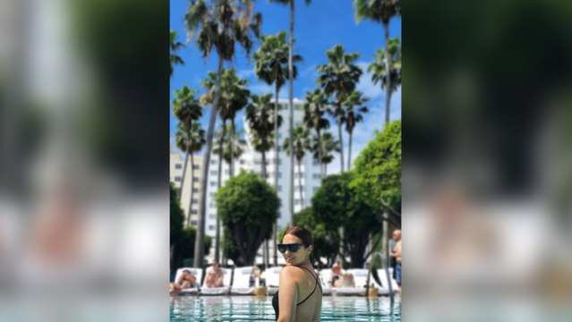 Paula Echevarría disfruta de la noche de Miami