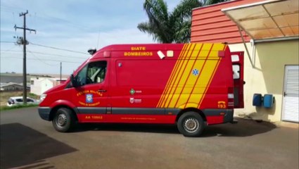 Idosa é socorrida no Bairro Santa Felicidade