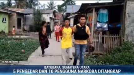 Polisi Gerebek Kampung Narkoba Sumut
