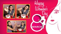Karishma Kapoor celebrates Women's Day with FilmiBeat team | FilmiBeat