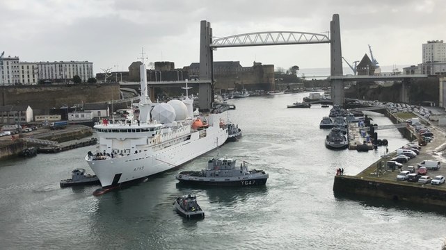 Brest. Arrêt technique terminé, le « Dupuy-de-Lôme »