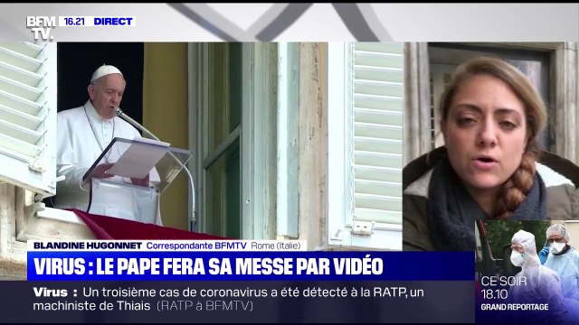 À cause du coronavirus, le pape fera sa prière dominicale par vidéo, et non en public