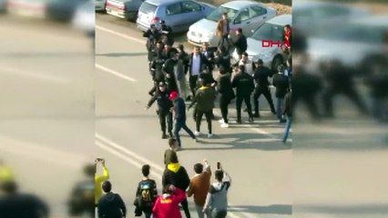 Yeni Malatyaspor Başkanı Adil Gevrek ve taraftarlar arasında kavga çıktı