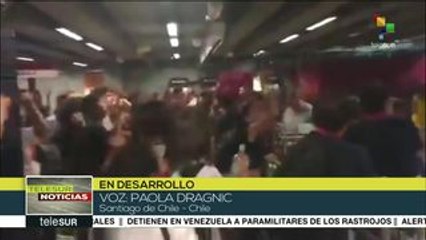 Estudiantes de Chile protagonizan una jornada denominada "Mochilazo"