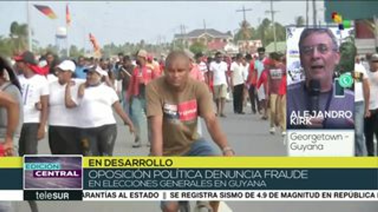 Crece tensión ante aumento de denuncias de fraude electoral en Guyana