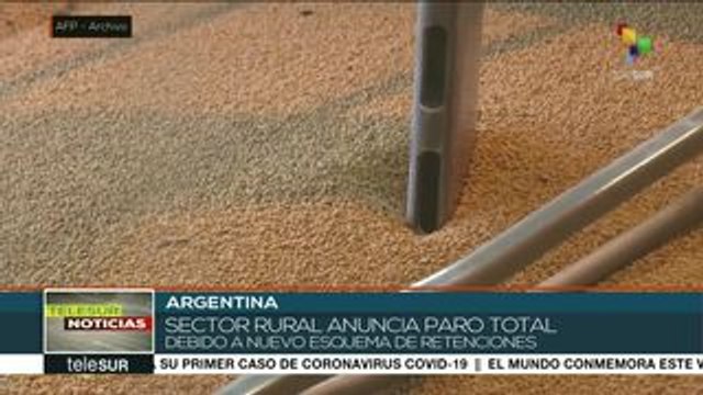 Argentina: anuncian paro patronal en el sector agrícola