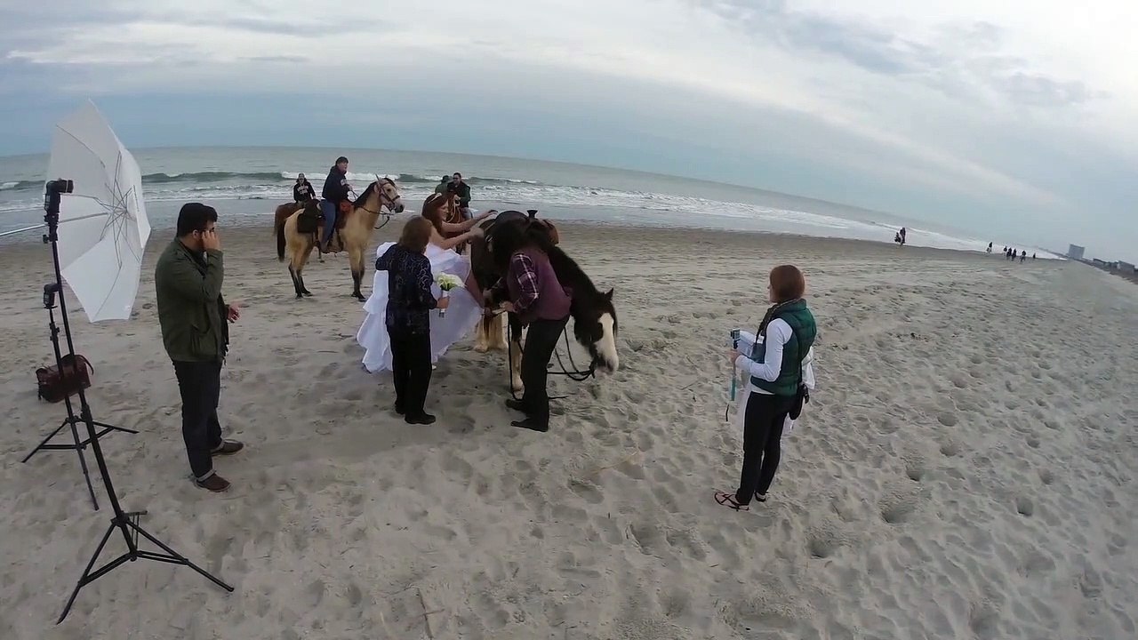 Cette mariée se souviendra de sa séance photo... belle gamelle