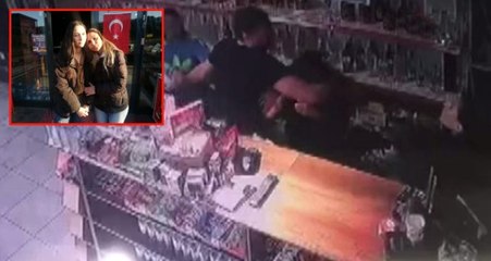 Müşteri, tekel bayi işleten anne ve kızını tekme tokat dövdü