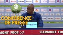 Conférence de presse Clermont Foot - FC Sochaux-Montbéliard (2-0) : Pascal GASTIEN (CF63) - Omar DAF (FCSM) - 2019/2020