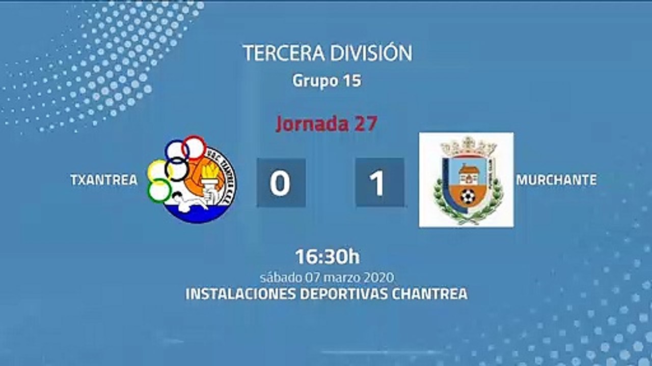 Resumen partido entre Txantrea y Murchante Jornada 27 Tercera División
