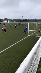 But de l'égalisation pour nos U11 A en déplacement à Moelan " CHAMPION"