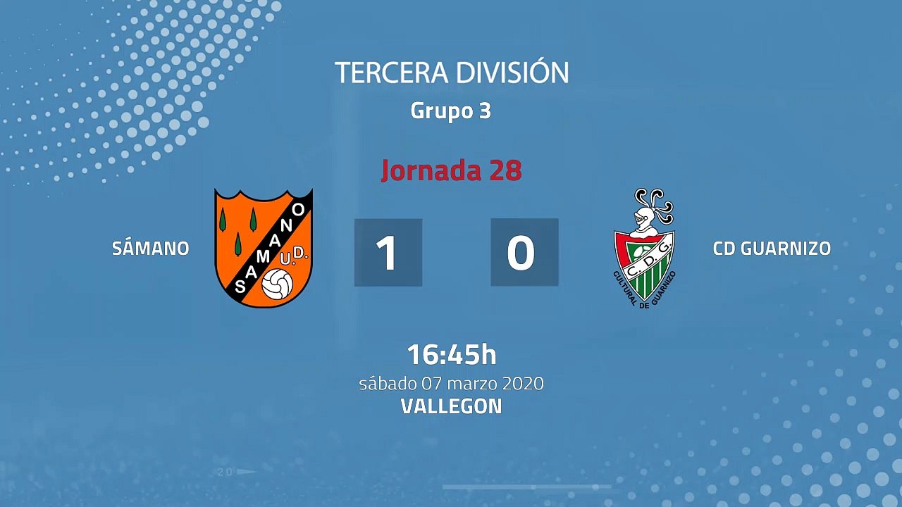 Resumen partido entre Sámano y CD Guarnizo Jornada 28 Tercera División