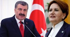 Sağlık Bakanı Fahrettin Koca, canlı yayındaki koronavirüs sözleri nedeniyle Meral Akşener'e teşekkür etti