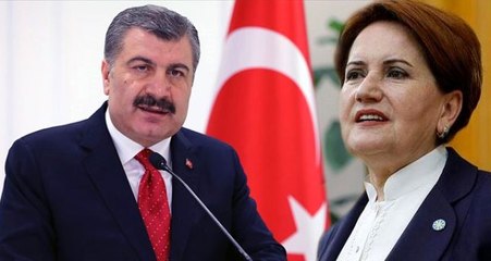 Sağlık Bakanı Fahrettin Koca, canlı yayındaki koronavirüs sözleri nedeniyle Meral Akşener'e teşekkür etti