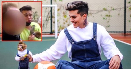 Sosyal medya fenomeni Meriç İzgi'nin maymununa Tarım ve Orman Bakanlığı görevlilerince el konuldu