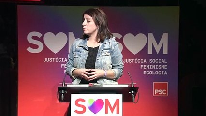 Adriana Lastra asegura que la mesa de diálogo con la Generalitat "tiene enemigos dentro y fuera"