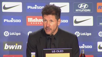 Simeone: "No le podemos contar a la gente que Joao estaba un poco cargado del gemelo, por eso hago cambio"