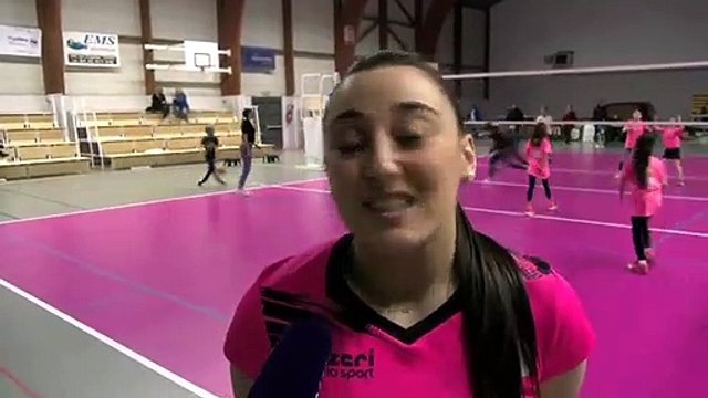 Mathilde Schoenauer après la victoire d'Istres Provence Volley contre Saint Dié