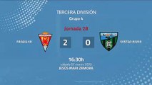 Resumen partido entre Pasaia KE y Sestao River Jornada 28 Tercera División
