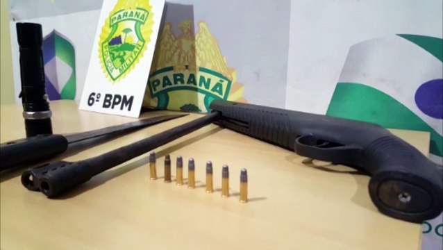 Ação da Patrulha Rural da PM termina com três detidos, além de espingarda e facão apreendidos