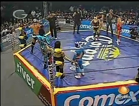 AAA Sin Limite 2009.08.17 Tehuacan - Match #01 Cynthia Moreno, May Flowers, Mini Abismo Negro & Ozz vs. El Elegido, Mari Apache, Mascarita Divina & Pimpinela Escarlata