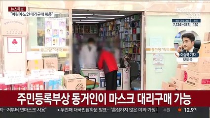 만 10세 이하·80세 이상 마스크 대리구매 가능