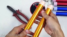 [HƯỚNG DẪN LÀM CÔN] Chỉ cần 5 phút để thu và thay dây côn nhôm màu. #KanShop côn nhị khúc. #Nunchaku