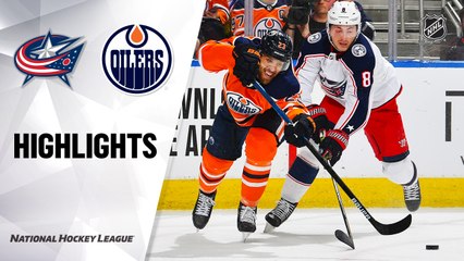 NHL Highlights | Blue Jackets @ Oilers 3/7/20