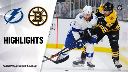 NHL Highlights | Lightning @ Bruins 3/07/2020