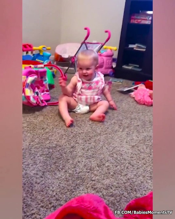 Cute Baby Gets Trouble